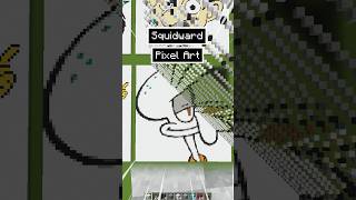 Minecraft Satisfying Squidward Pixel Sand Art Fall #shorts #minecraft #asmr