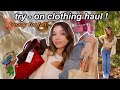 an early FALL HAUL: clothing / accessories try - on!!
