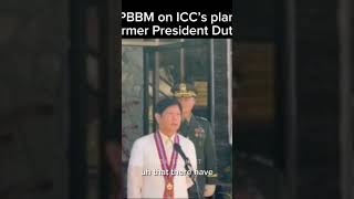 Part 2 - Say it LOUDER! PBBM on ICC&#39;s investigation of former PRRD. 💪 #pbbm #duterte #icc