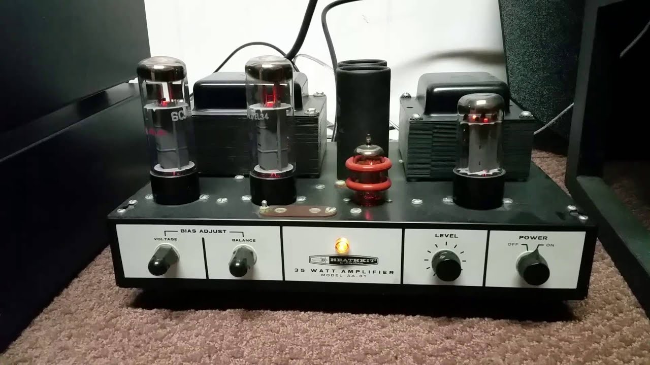 Heathkit AA81 tube mono amplifiers YouTube