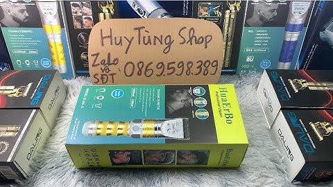 Tông Đơ Cao Cấp Huber B60 Dung Lượng Pin Cực Cao 5000mah , Cắt Liên Tục 7-8 Tiếng , Máy 2 Chế Độ