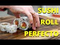 Cómo Cortar Sushi Perfecto - Que No Se Aplaste y Que No se Desarme #sushi