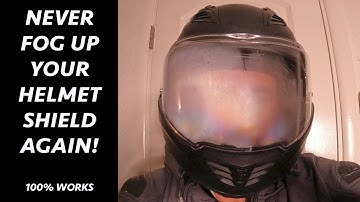 How To Completely Eliminate Fogging Up Your Helmet Shield Once And For All!