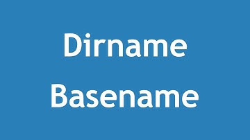 [ Learn PHP 5 In Arabic ] #66 - File System - Dirname, Basename