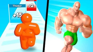 Tall Man Run Vs Muscle Rush New Update All Levels GamePlay Walkthrough 4K