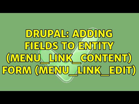 Drupal: Adding fields