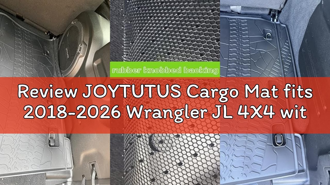 Review JOYTUTUS Cargo Mat fits 2018-2026 Wrangler JL 4X4 with OEM Subwoofer, All-Weather Guard Trunk
