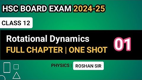 Rotational Dynamics ONE SHOT | Class 12 Physics @Tropical_Science