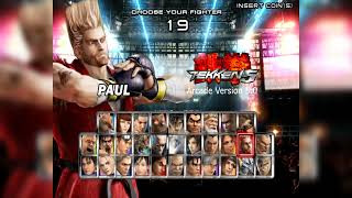 Tekken 5.0 Arcade Version - Select Character Screen