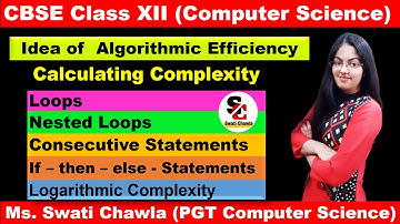 Calculating Complexity of an Algorithm | Big-O Notation | CBSE CLASS - XII | COMPUTER SCIENCE
