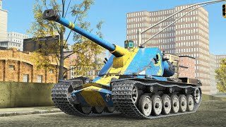 AMX M4 mle 51, Kranvagn & Chieftain MK.6 ● WoT Blitz screenshot 5