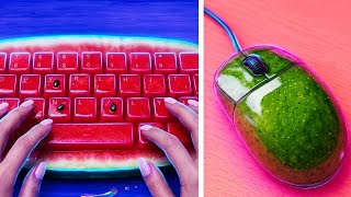 حيل وأفكار فنون ذكية || حيل رسم وDIY مذهلة من 123 GO SCHOOL
