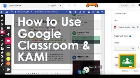 How to Use Google Classroom Kami Integration ANNOTATE PDFS Remote Virtual Distance Learning Tech Tip
