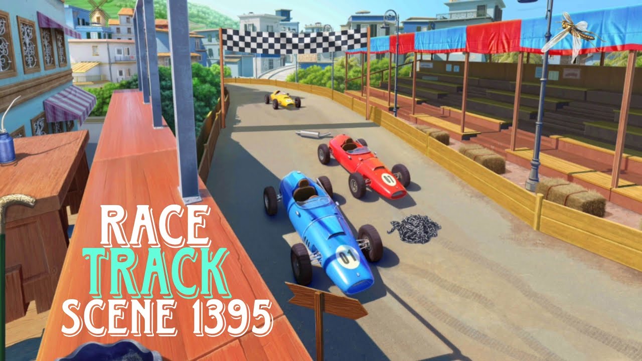 june's journey race track scene