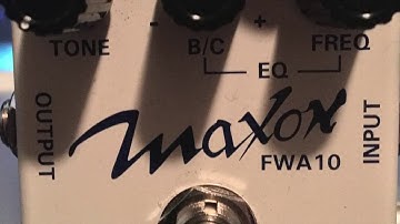 Maxon FWA10 Fuzz Elements Water Quick Audio Demo