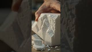 How to Make a Realistic Snowy Mountain Cliff from Thermocol | DIY EPS Foam Sculpture Tutorial