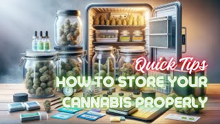 Quick Tips on How to Store Your Cannabis Properly