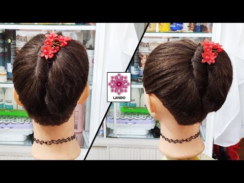 Video Búi Tóc Đơn Giản Dành Cho Bà Sui - Kiểu Búi Tóc Cao... - youtube