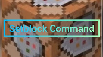How to use setblock command in Minecraft (EASY)