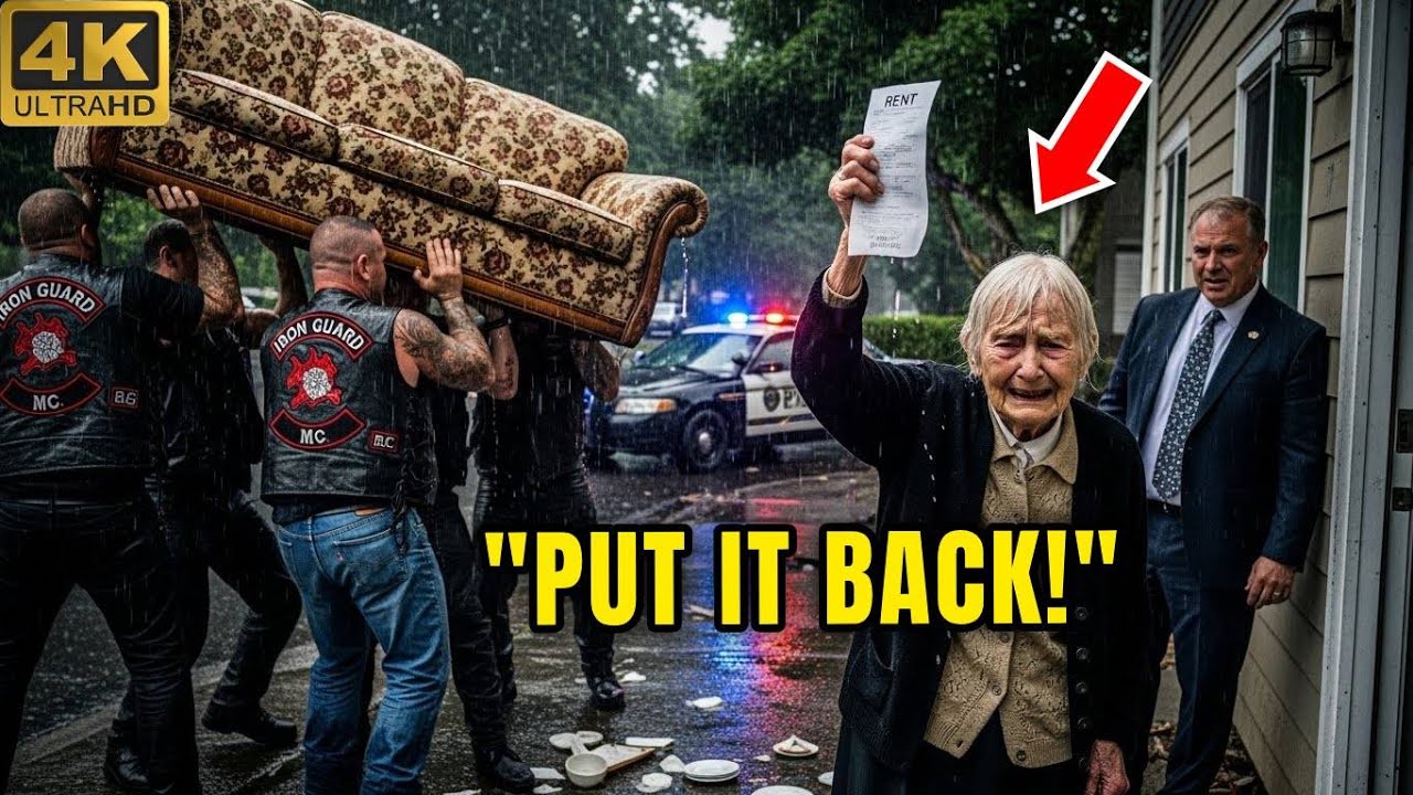 «Верните всё на место!» Хозяин дома выбросил мебель вдовы на лужайку — байкеры занесли всё обратно.
