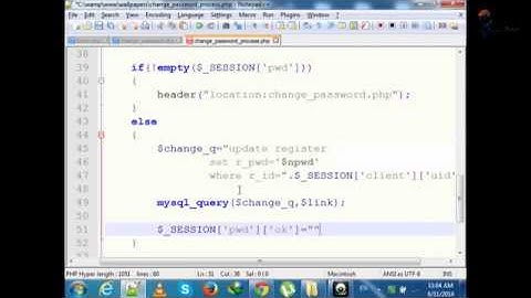 Change Password in PHP with Designing Gujarati