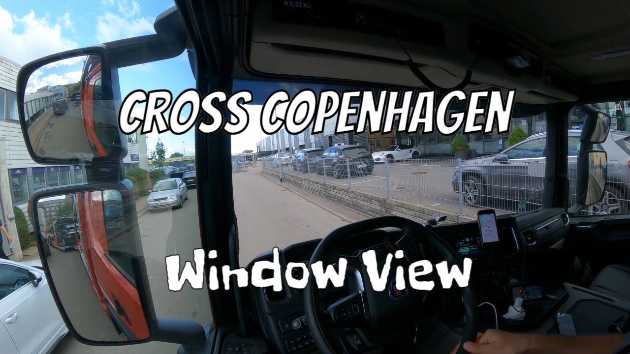 Cross Copenhagen - Window view Scania P410 Car Carrier - TDOC 19-07-2021
