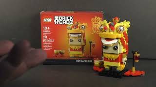 LEGO 2022 Brickheadz Lunar New Year #151 40540: Lion Dance Guy set review!