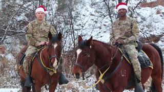 Holiday Greeting from 2-1 command team, Lt. Col. David Fulton and Command Sgt. Maj. Levares Jackson.