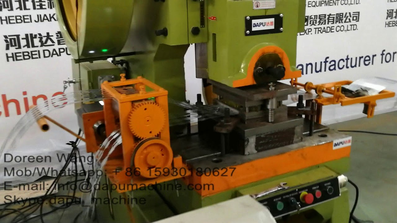 China concertina razor wire machine manufacturer YouTube
