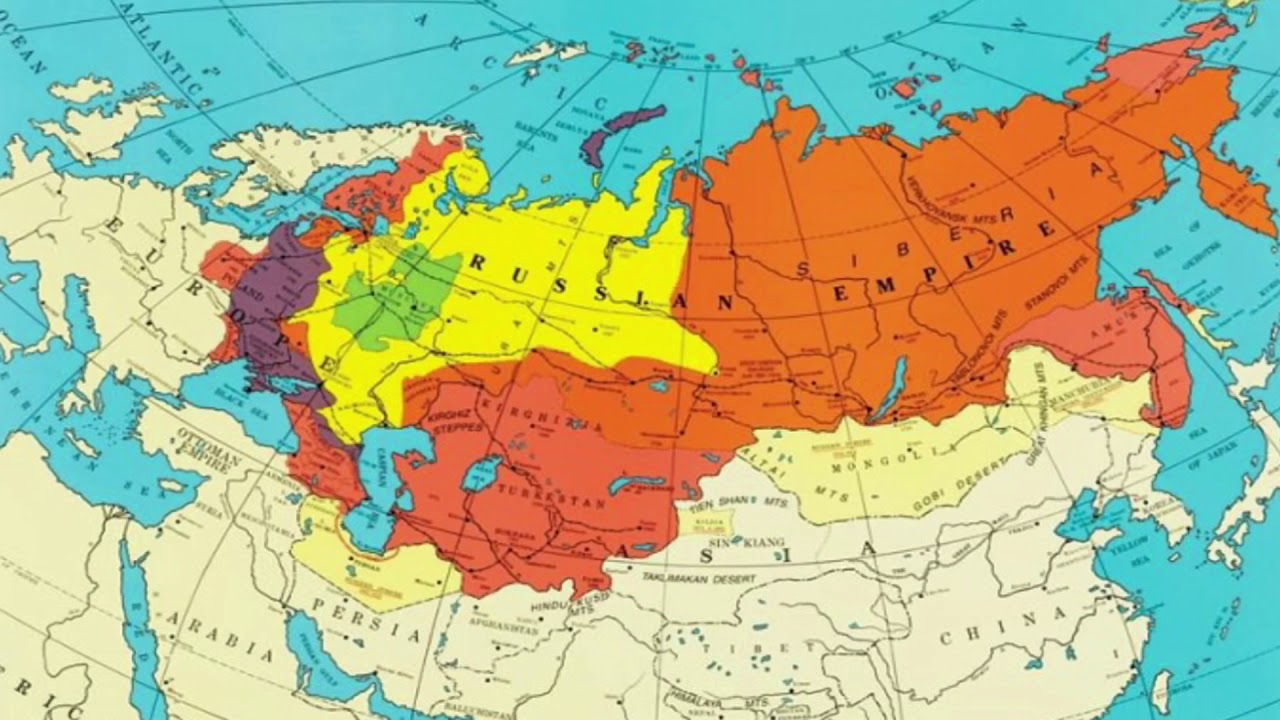 Самая большая территория россии за всю историю карта