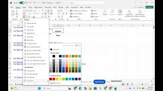 Change border weight, color and fill in Excel