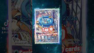 Top 10 EXPENSIVE Squirtle Pokemon Cards 💦 #shorts #top10 #squirtle