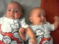 Baby twins thing 1 and 2  funny baby