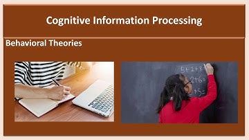Cognitive Information Processing  Part 1