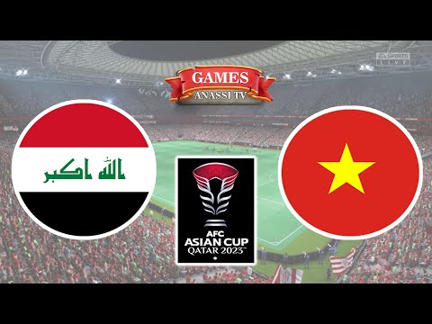 Iraq vs Vietnam | AFC Asian Cup 2024 Qatar | eFootball PES Gameplay PC HD