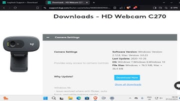 How To Download & Install Logitech HD Webcam C270 Driver on Windows PC & Mac