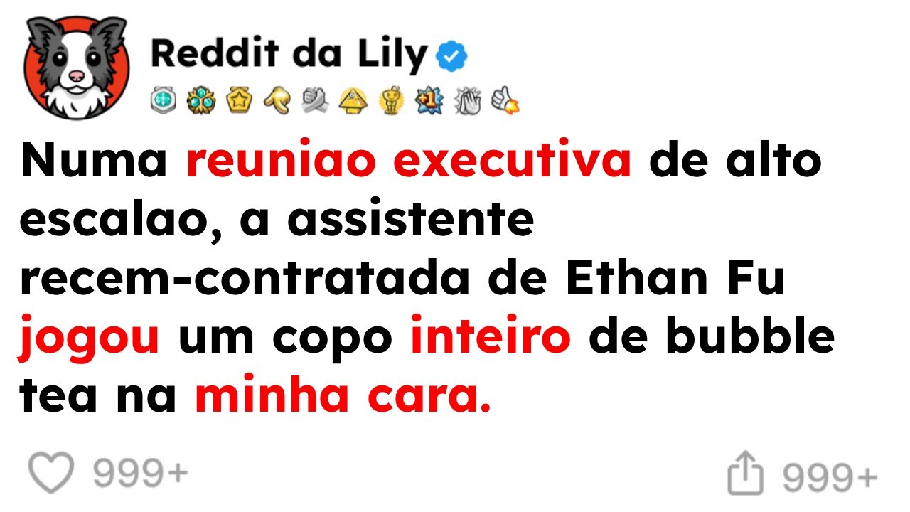 Numa reunião executiva de alto escalão, a assistente recém contratada jogou um copo inteiro...