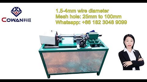 Kenya and Africa semi-automatic chain link fence making machine +86 182 3048 9099