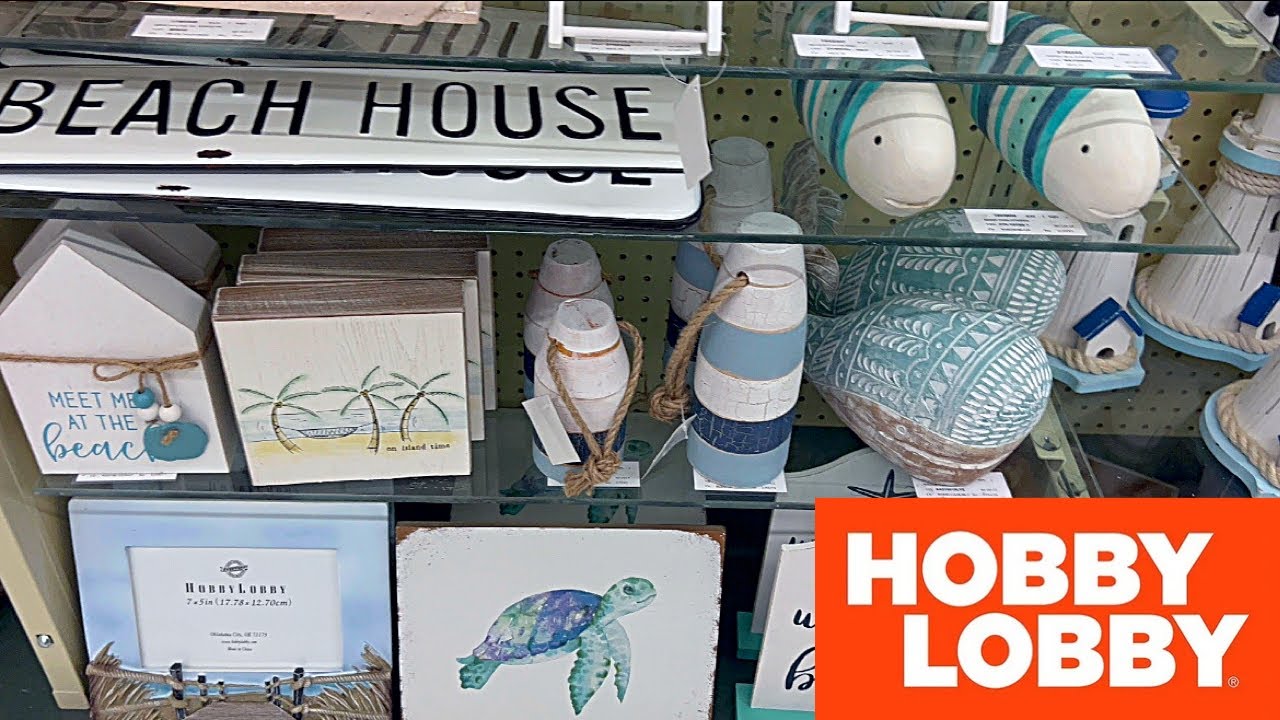 Hobby Lobby Summer Shopping 🛒 Beach Theme Home Decor 🐚🌊🏖️☀️ Shop with