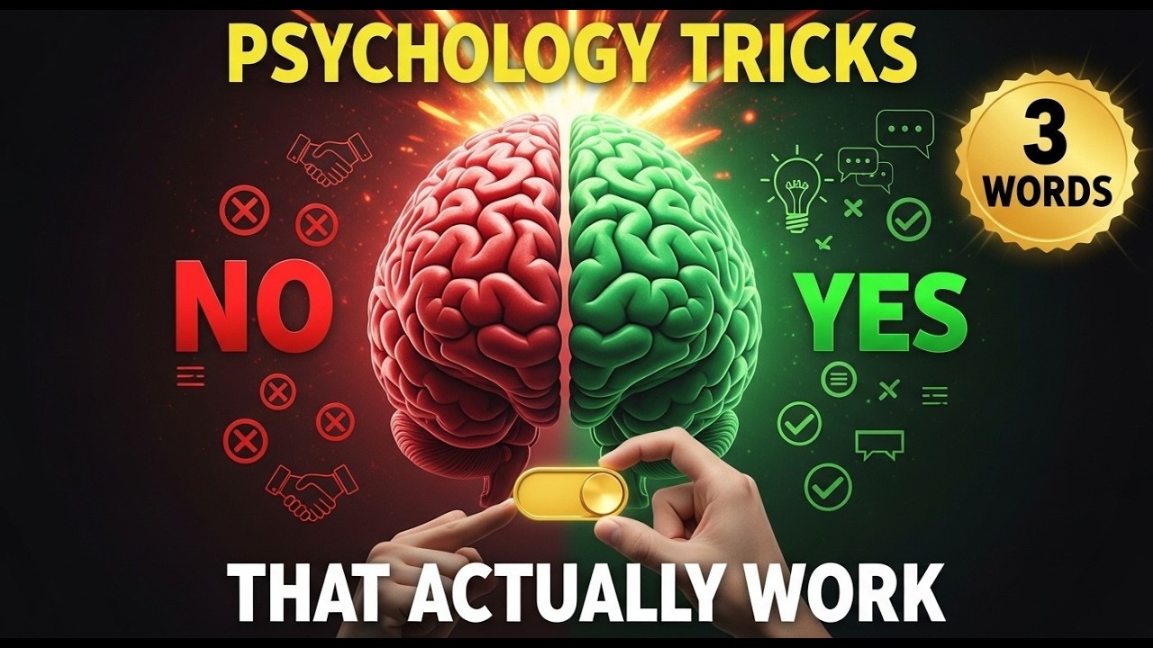 3 Words That Make Anyone Say YES (Psychology Tricks That Actually Work