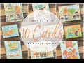 10 Cards 1 Kit | Doodlebug Designs Pumpkin Spice | Handmade DIY Greeting Cards | Cute Cards | Part 1