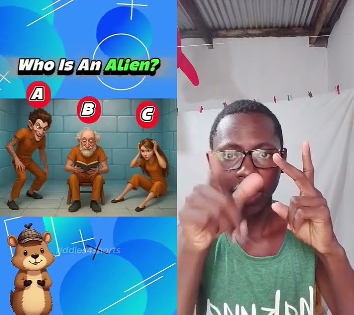 Three Alien Riddle Who is an alien 👽👽??-comment in the comment section#shorts #alien# ...