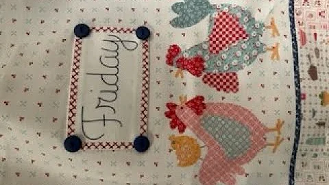 Lori Holt kitchen towel panel