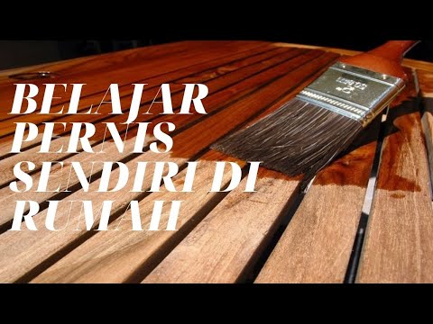 Cara pernis kayu pintu, kusen, meja, lemari, jendela yang terbuat dari kayu