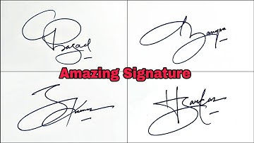 Amazing signature style | Signature tutorial | Anup calligraphy