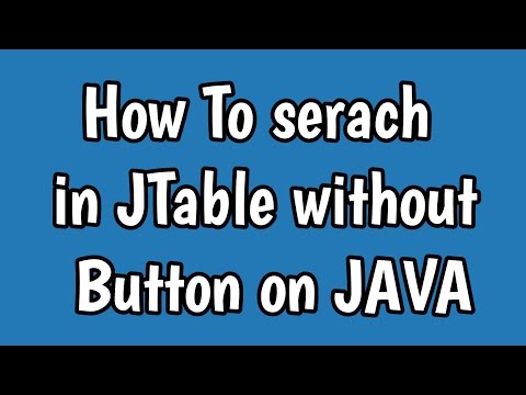 JAVA | Search in JTable without JButton [source on description]