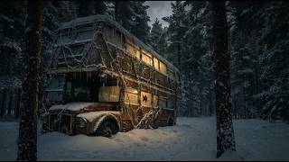I Spent 30 Days Transforming a 47-Year-Old Abandoned Bus Found in the Snow Into a Luxury Mansion
