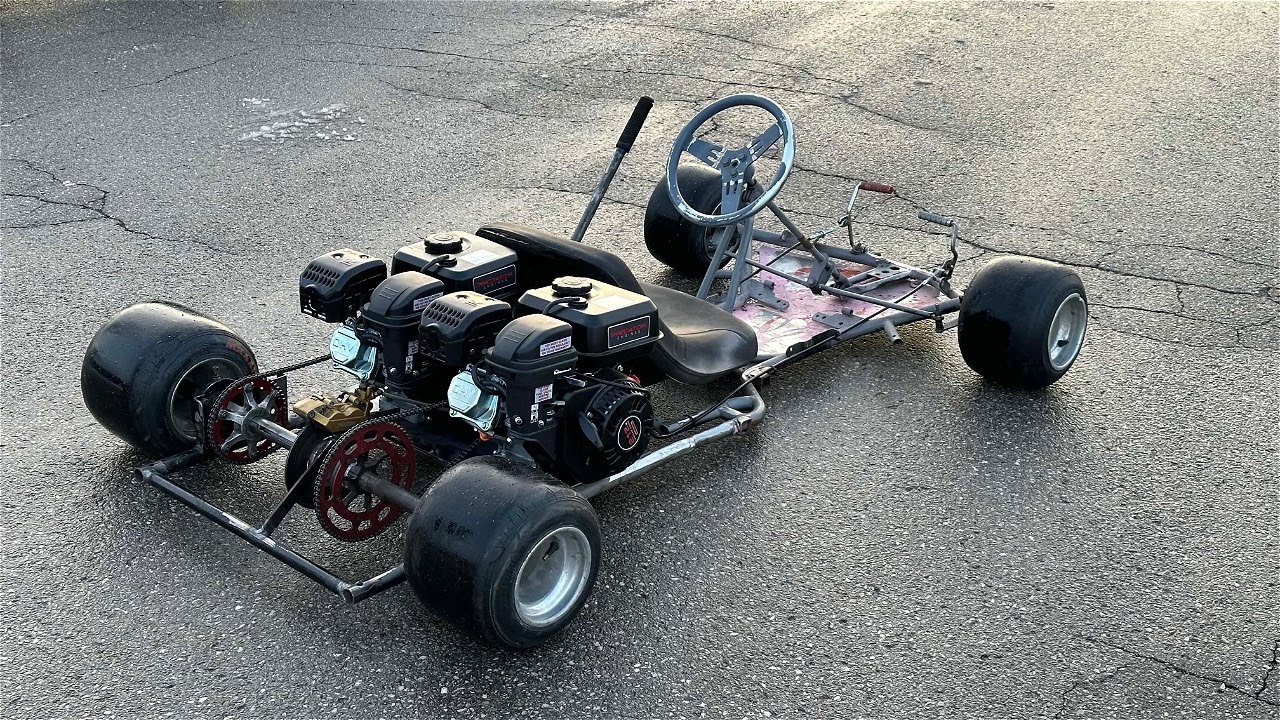 Gokart Go Kart Motor Benzin Kart Eigen zubau 2 Geschwindigkeiten