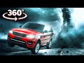 Vr 360 your car in tornado disaster  survival upclose 360