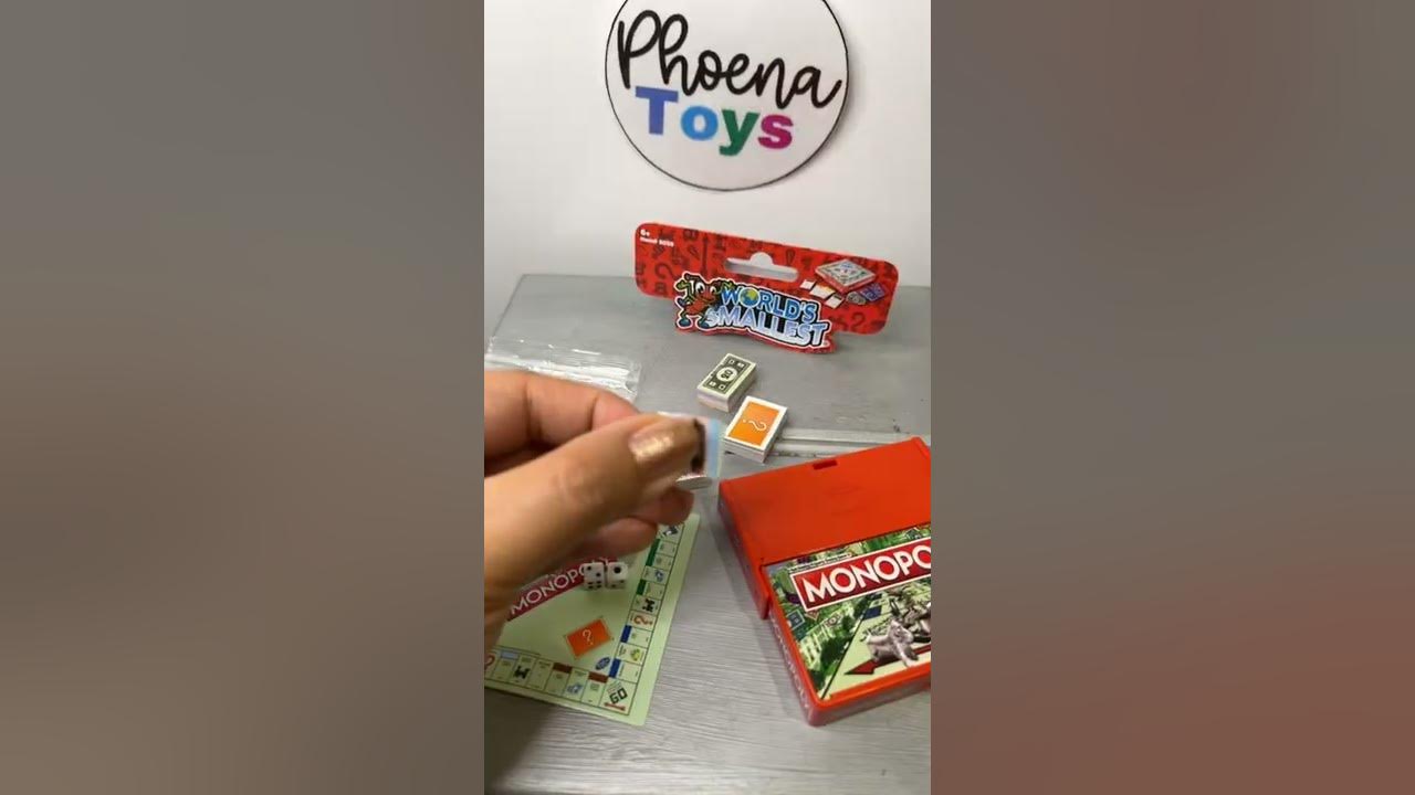 Toys : World's Smallest Monopoly #smallest #monopoly #shorts